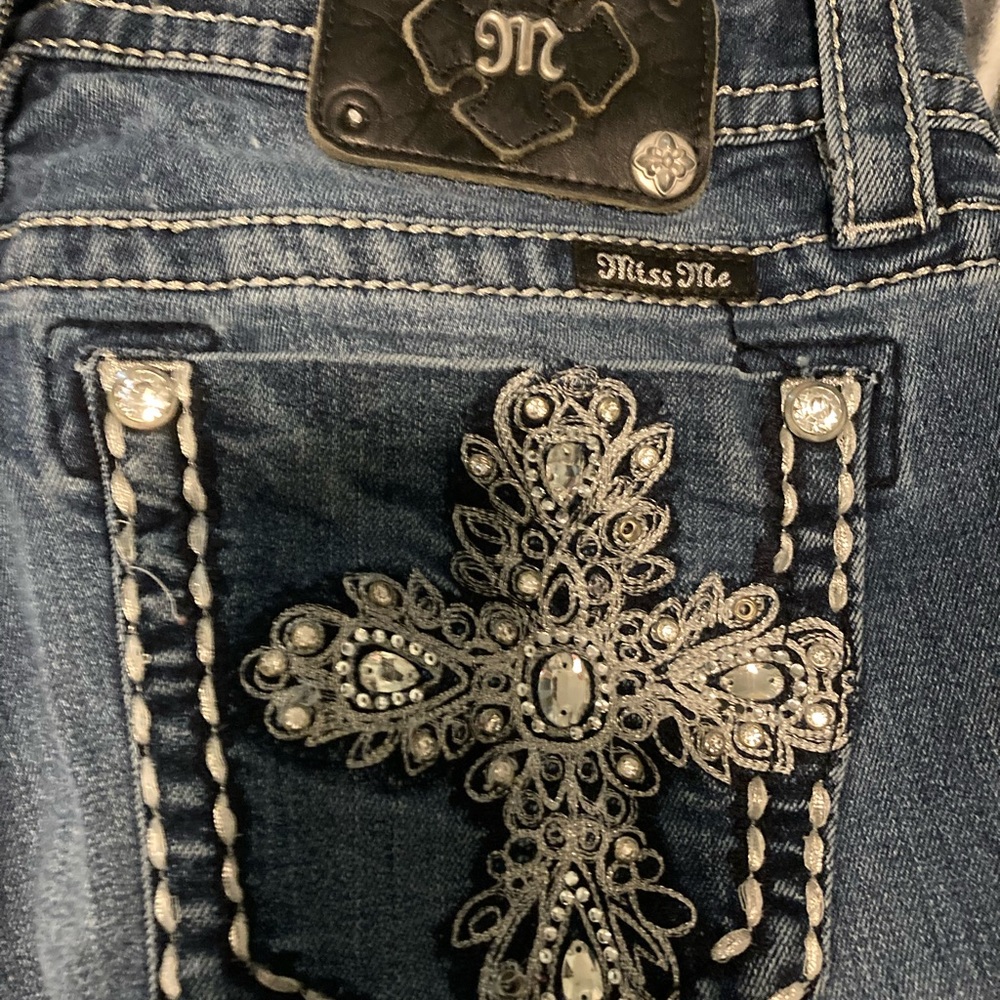 Miss me bootcut jeans. Worn and comfy.